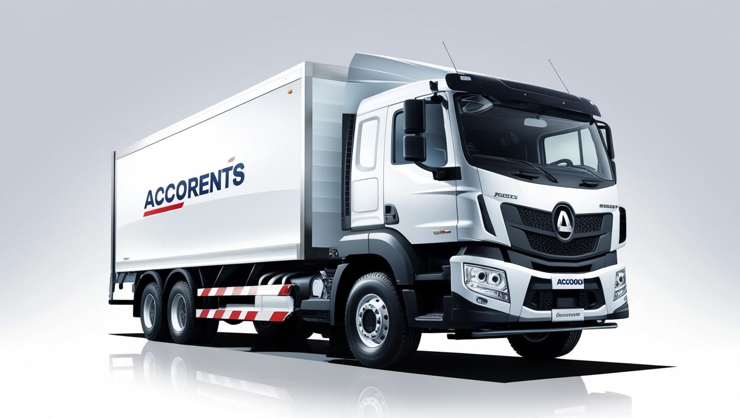 AccoRents Articulated Truck white background